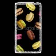 Coque Nokia Lumia 1320 Macarons sur fond noir