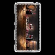 Coque Nokia Lumia 1320 Vin rouge et tonneaux