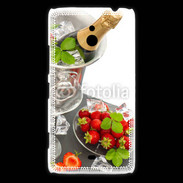 Coque Nokia Lumia 1320 Champagne et fraises