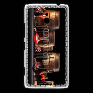 Coque Nokia Lumia 1320 Vin rouge et tonneaux 2