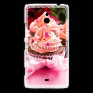 Coque Nokia Lumia 1320 Cupcake et ruban rose