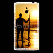 Coque Nokia Lumia 1320 Surfer couché de soleil