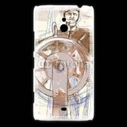 Coque Nokia Lumia 1320 Illustration d'un capitaine de bateau