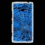 Coque Nokia Lumia 1320 Toile d'araignée bleue
