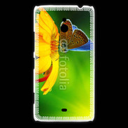 Coque Nokia Lumia 1320 Papillon posé sur une fleur