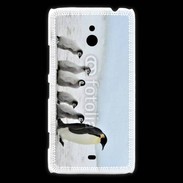 Coque Nokia Lumia 1320 Famille de Pingouin Empereur