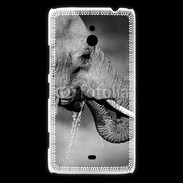 Coque Nokia Lumia 1320 Elephant d'Afrique en noir et blanc