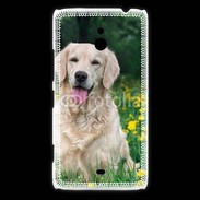 Coque Nokia Lumia 1320 Portrait de Chien Golden 5