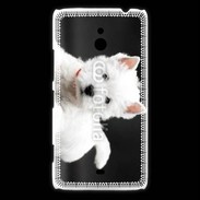 Coque Nokia Lumia 1320 Chiot blanc 5