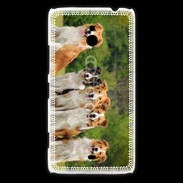 Coque Nokia Lumia 1320 Groupe de 5 chiens Border Collie