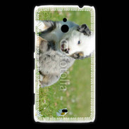 Coque Nokia Lumia 1320 Chiot blanc et gris 1