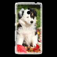 Coque Nokia Lumia 1320 Adorable chiot Border collie