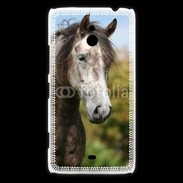 Coque Nokia Lumia 1320 Portrait cheval arabe gris 1