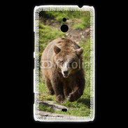 Coque Nokia Lumia 1320 Ours brun en ballade