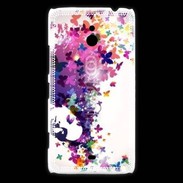 Coque Nokia Lumia 1320 Cheveux de papillons