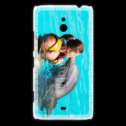 Coque Nokia Lumia 1320 Bisou de dauphin