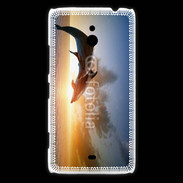 Coque Nokia Lumia 1320 Saut de dauphin au couché de soleil