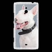Coque Nokia Lumia 1320 Portrait de Bull terrier blanc 5