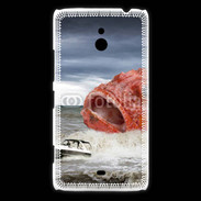 Coque Nokia Lumia 1320 Enorme poisson chassant bateau de pêcheurs