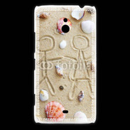 Coque Nokia Lumia 1320 Toi et moi sur la plage