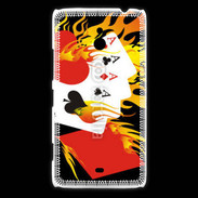 Coque Nokia Lumia 1320 Cartes et feu