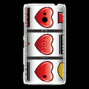 Coque Nokia Lumia 1320 Triple coeur machine à sous