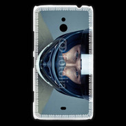 Coque Nokia Lumia 1320 homme avec casque de moto