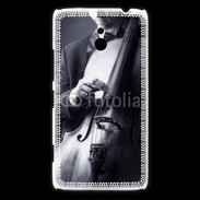 Coque Nokia Lumia 1320 Violoncelliste en noir et blanc 5