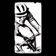 Coque Nokia Lumia 1320 Dessin de cycliste