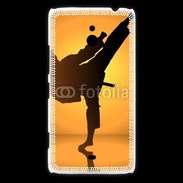 Coque Nokia Lumia 1320 Silhouette de karatéka