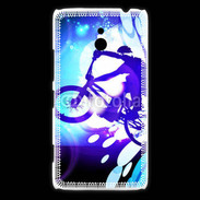 Coque Nokia Lumia 1320 Illustration BMX bleu
