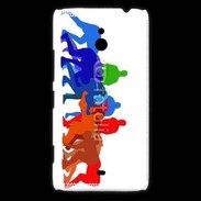 Coque Nokia Lumia 1320 Illustration mêlée de rugby