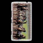 Coque Nokia Lumia 1320 Arrivée de course de trot en sulky