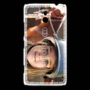 Coque Nokia Lumia 1320 Petite fille équitation