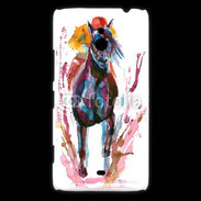 Coque Nokia Lumia 1320 Equitation en peinture 10