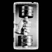 Coque Nokia Lumia 1320 Passion Musculation en noir et blanc