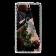 Coque Nokia Lumia 1320 Lingerie et rose rouge