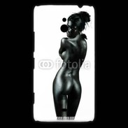 Coque Nokia Lumia 1320 Femme nue body painting noir et blanc 3
