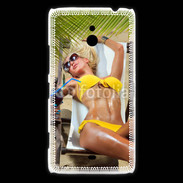 Coque Nokia Lumia 1320 Femme sexy sur un transat de plage