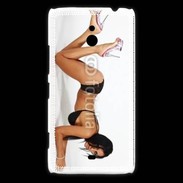 Coque Nokia Lumia 1320 Femme brune sexy avec talon aiguille