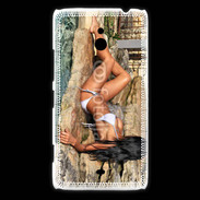 Coque Nokia Lumia 1320 Femme brune sexy au bord de l'eau