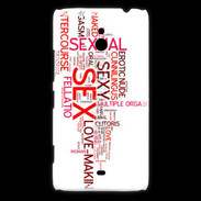 Coque Nokia Lumia 1320 Nuage de mots sexy 2
