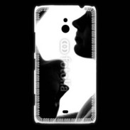 Coque Nokia Lumia 1320 Couple en noir et blanc 10