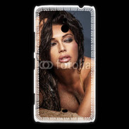 Coque Nokia Lumia 1320 Portait de brune charmante 5