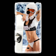 Coque Nokia Lumia 1320 Charme et snowboard