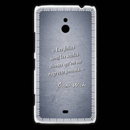 Coque Nokia Lumia 1320 Les Folies Bleu Citation Oscar Wilde