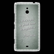 Coque Nokia Lumia 1320 Pêché stupidité Vert Citation Oscar Wilde