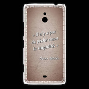 Coque Nokia Lumia 1320 Pêché stupidité Rouge Citation Oscar Wilde