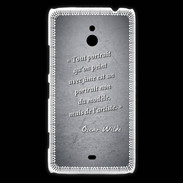 Coque Nokia Lumia 1320 Portrait Ame Noir Citation Oscar Wilde