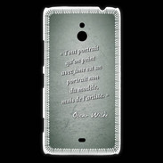 Coque Nokia Lumia 1320 Portrait Ame Vert Citation Oscar Wilde